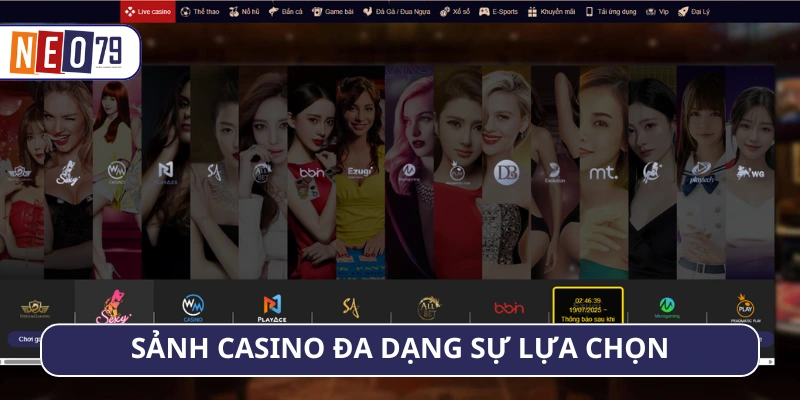 Trải nghiệm cá cược kịch tính, đẳng cấp tại danh mục casino